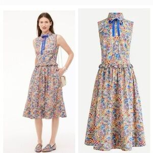 J Crew x Liberty of London midi dress